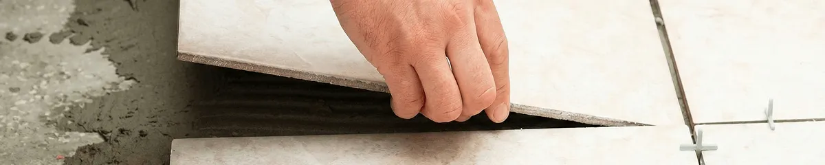 Professional installing ceramic tile floors in Mesa, AZ
