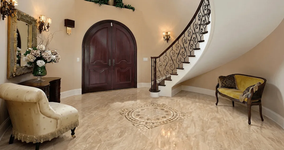 Entrance hall with professionally installed ceramic tile flooring in Mesa AZ